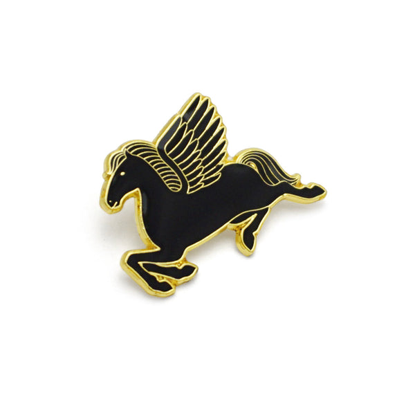 Pegasus Enamel Pin (Black)