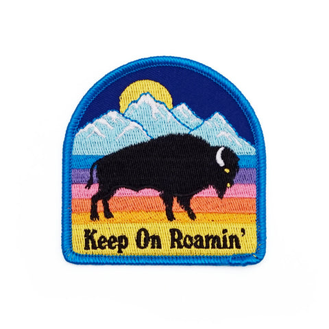 Bison Iron-On Patch