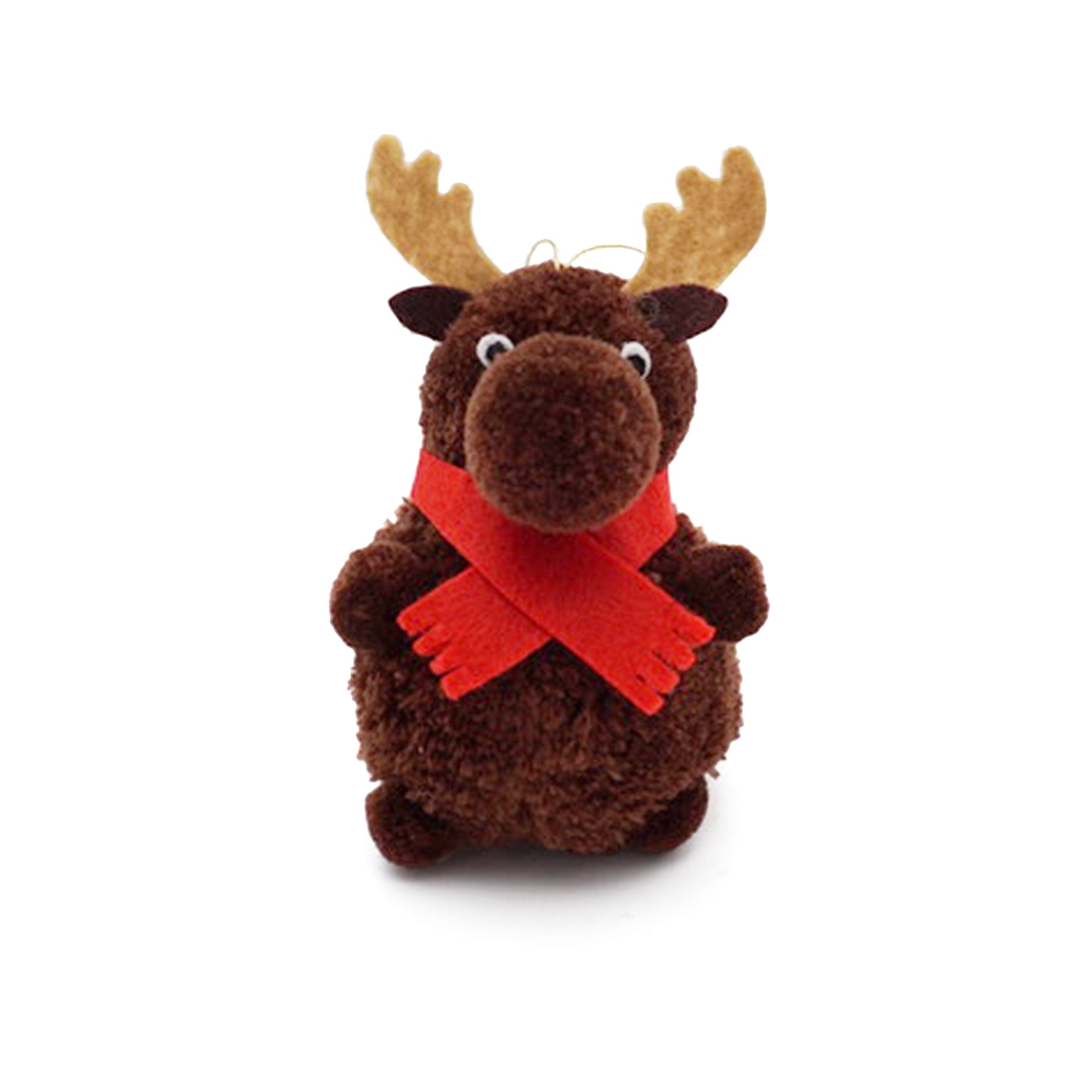 Moose Pom Pom Ornament