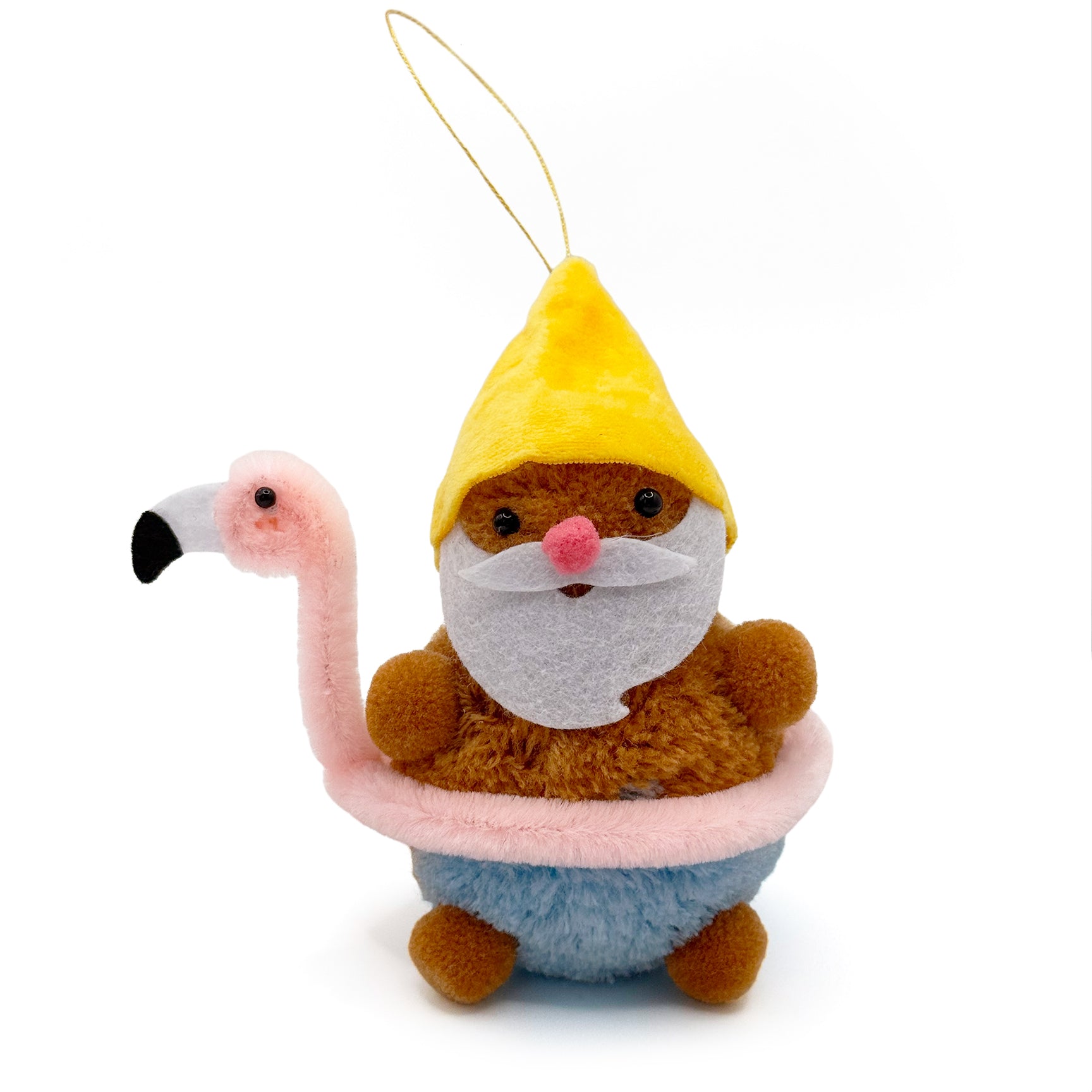 Floaty Gnome Pom Pom Ornament