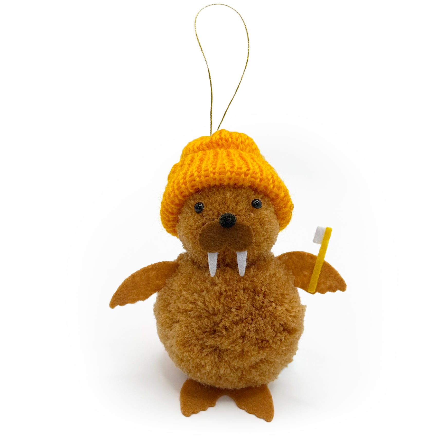 Walrus Pom Pom Ornament
