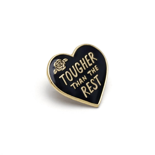 Tough Heart Enamel Pin