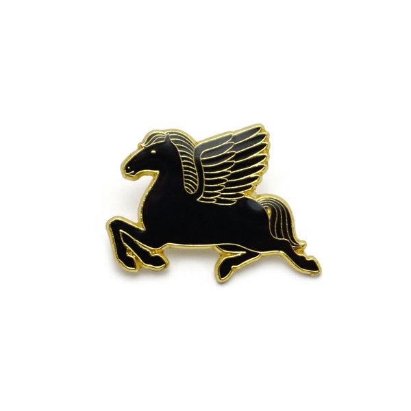 Pegasus Enamel Pin (Black)