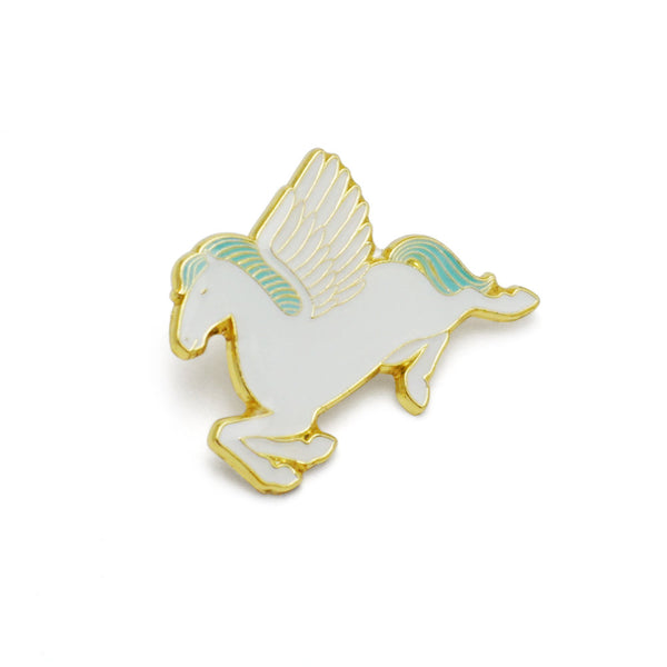 Pegasus Enamel Pin (White)