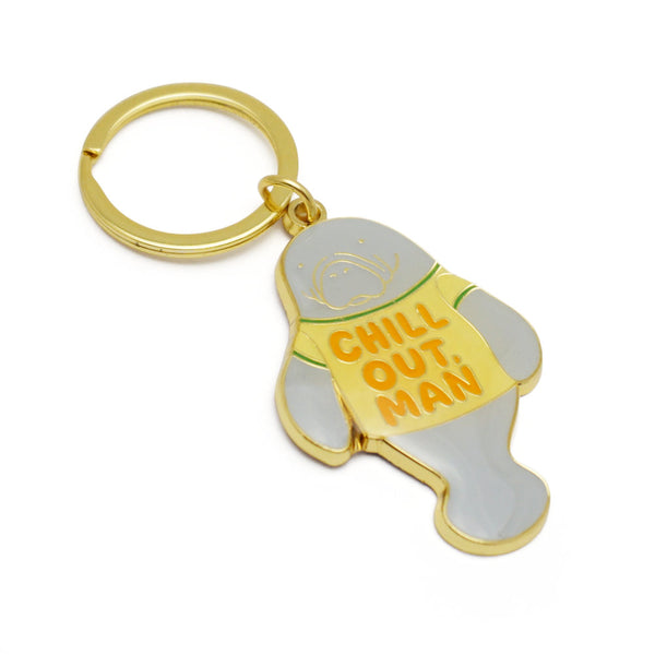 Chill Out, Man Keychain