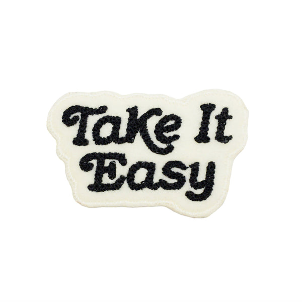 Take It Easy Chain Stitched Patch (Assorted Colors)